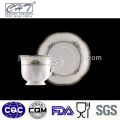 A064 Elegant fine porcelain espresso decorative cups and saucer for tea